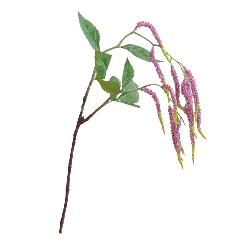 Artificial Love Tears (Amaranthus) Single Stem with 15 Blooms, 33" Long, PVC & Silk-Like Faux Flowers for Wedding Decor & Home Styling