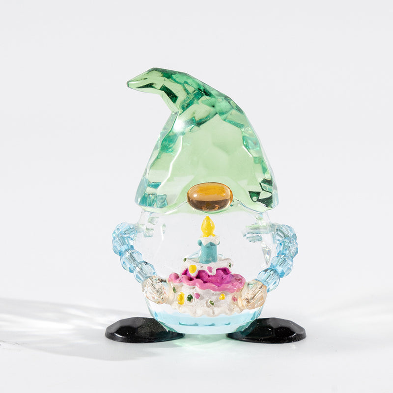 Bulk Christmas Transparent Elf Ornament with Pinecone Cake Holiday Table Decor Wholesale