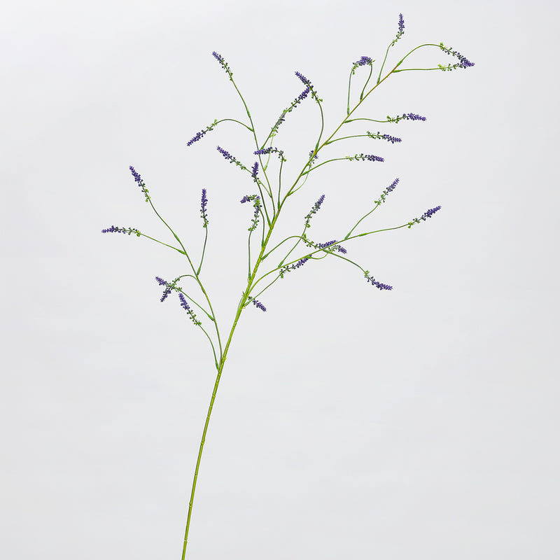 Single Stem Artificial Lavender Knotweed, 48" Tall Plastic Faux Flower for Wedding Decor, Home & Commercial Styling