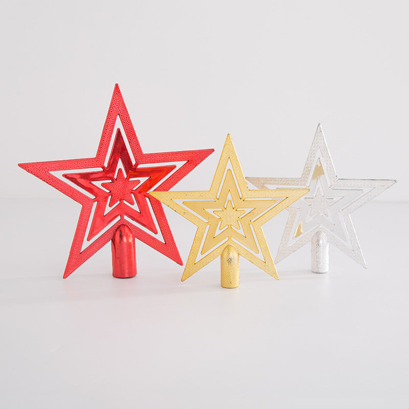 Bulk 10pcs Glitter Star Topper for Xmas Tree Christmas Decor Wholesale
