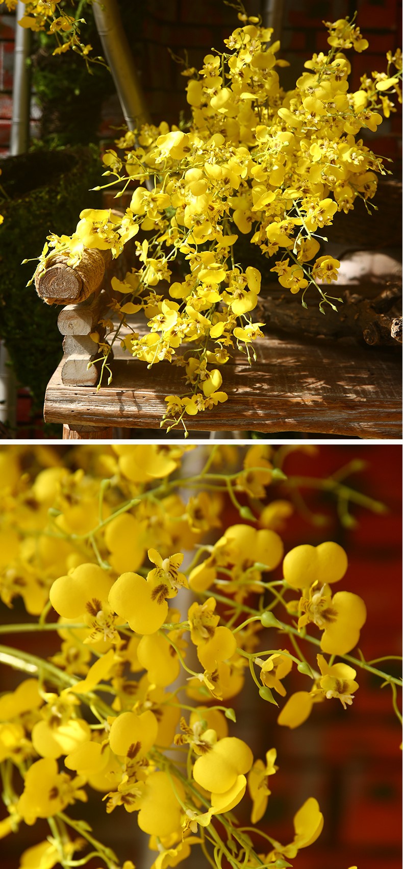 Bulk 34" Dancing Lady Orchids Long Stem Artificial Flowers Wholesale