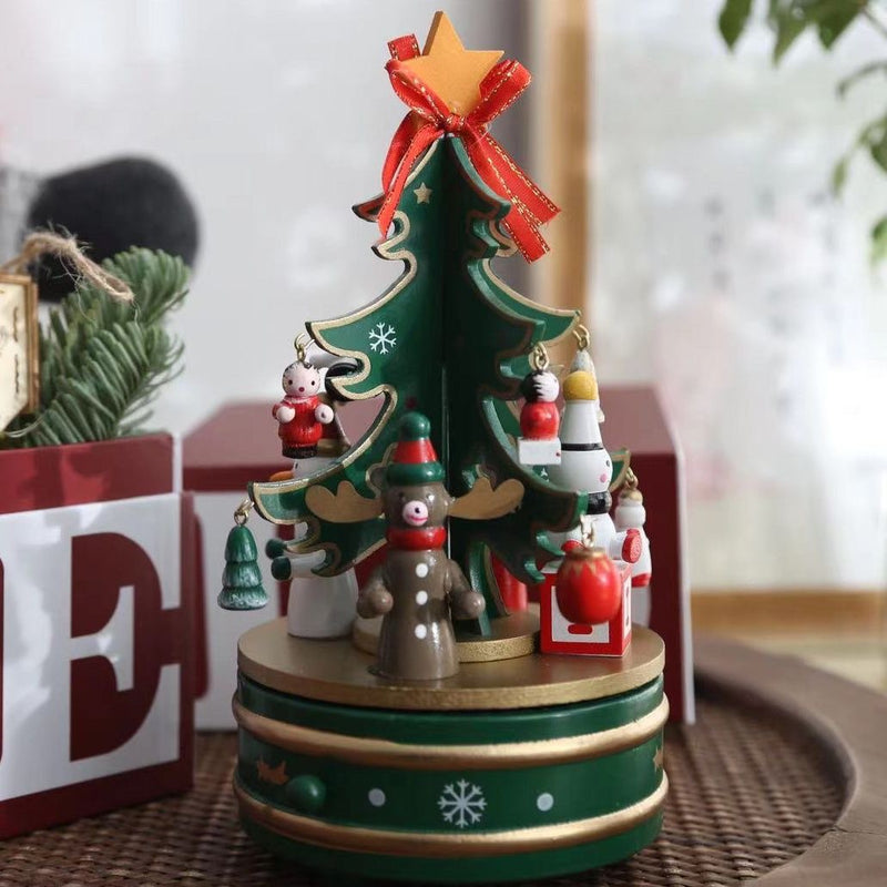 Boîte à musique en vracDécorations de boîte à musique pour arbre de Noël pour décoration de table de Noël en gros