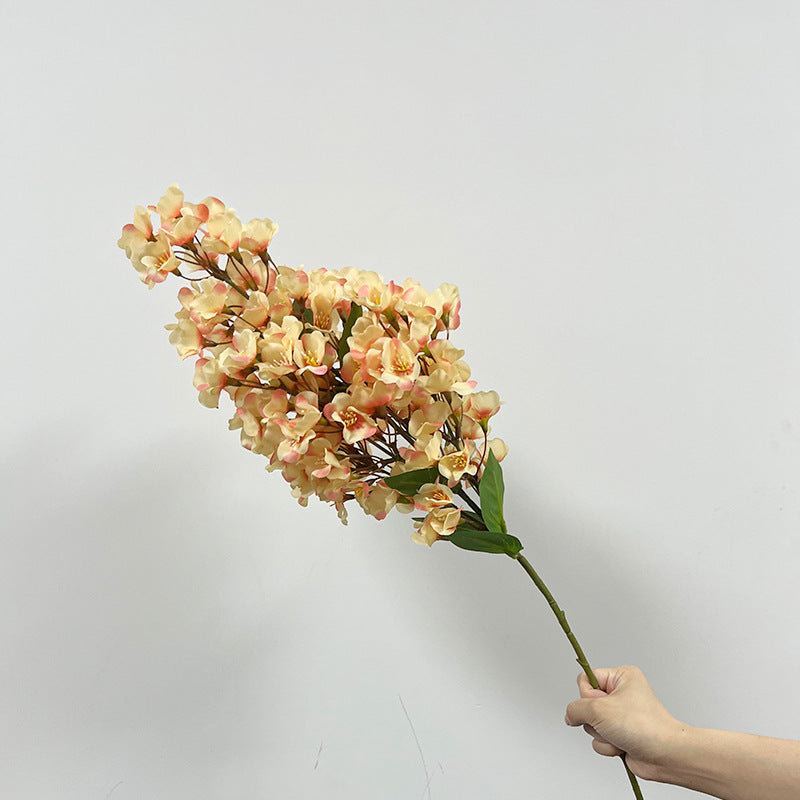Artificial Begonia Bush, 29" Realistic Silk Flower Stem for Home Decor, Wedding Arrangements & Office Styling, Allergy-Friendly Faux Floral
