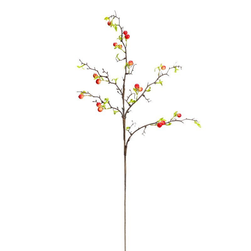 Artificial Berry Branch, Set of 1 Stem with 17 Mini Berries, 36" Total Length for Vase Arrangements, Wedding Centerpieces & Home Decor