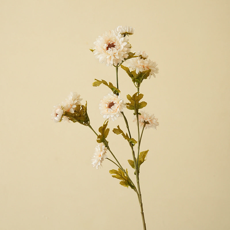 21" Artificial Daisy Bush with 8 Blooms, Silk Flower Arrangement for Home Decor, Weddings, Offices