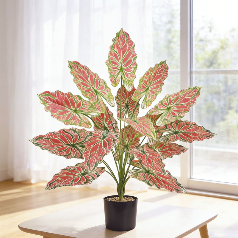 Artificial Lucky Bamboo Plant, 24" Tall Fake Money Tree Bush for Home Office Decor, Wedding Centerpiece, Commercial Displays