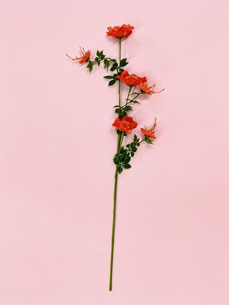 Artificial Cosmos Flowers, 28" Tall Silk-Like Faux Blooms for Wedding Centerpieces, Home Decor