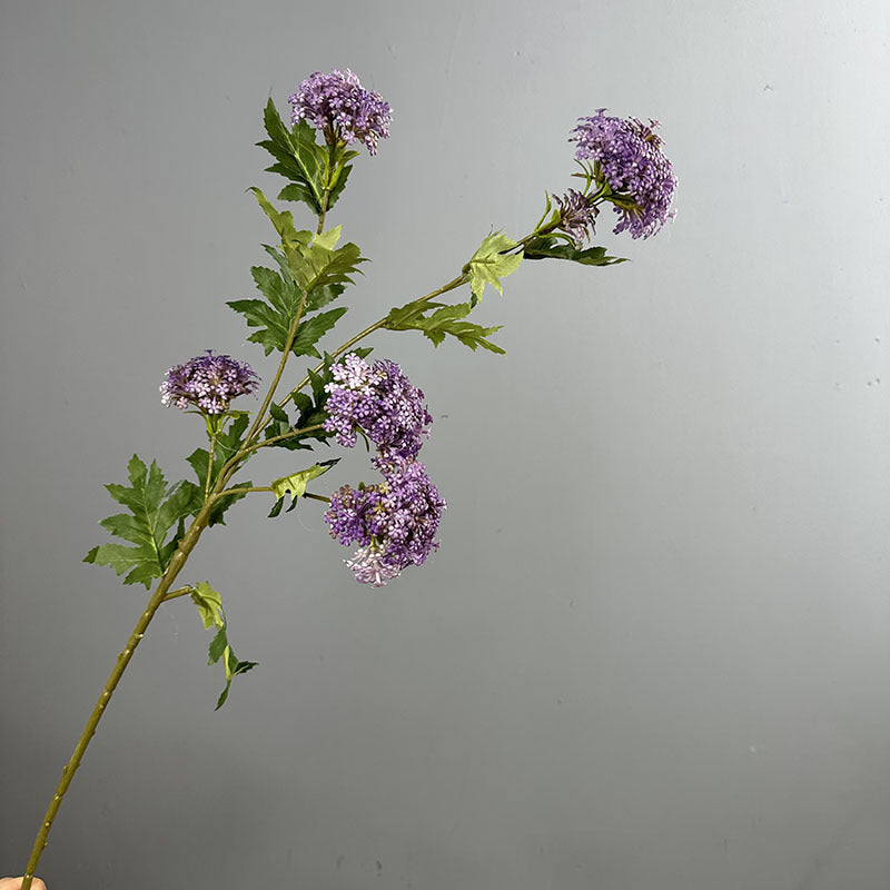 33" Light Luxury Hydrangea Bush with 6 Blooms, Artificial Flowers for Weddings, Home Decor, and Offices
