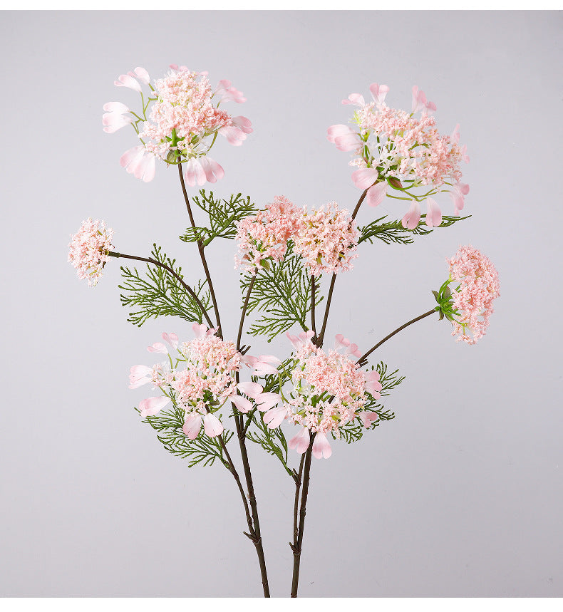 38" Realistic Artificial Dandelion & Snowberry Stem, Single Branch with 4 Blooms, Ins Modern Floral Decor for Weddings, Home, Offices