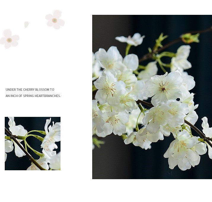 A granel, 19 ", ramas de árboles de flor de cerezo, flores artificiales, venta al por mayor 