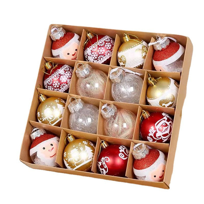 Bulk 16 Pcs 2.3" Christmas Balls Ornaments with Boxs for Xmas Tree Decor Wholesale