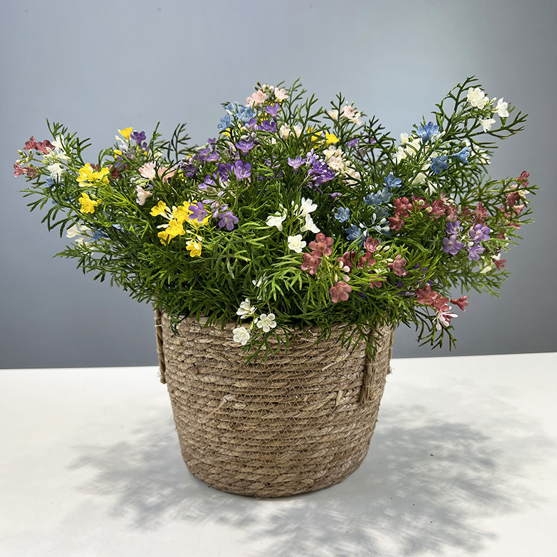 Artificial Daisy Chamomile Bush, Faux Wild Chrysanthemum Flowers, Plastic Stem, Farmhouse Wedding & Home Decor