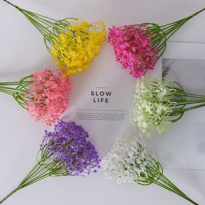 10 Pack Artificial Baby's Breath Stems, 12" Floral Bunches for Wedding Decor, DIY Centerpieces & Home Arrangements, Realistic Plastic Gypsophila Filler Flowers