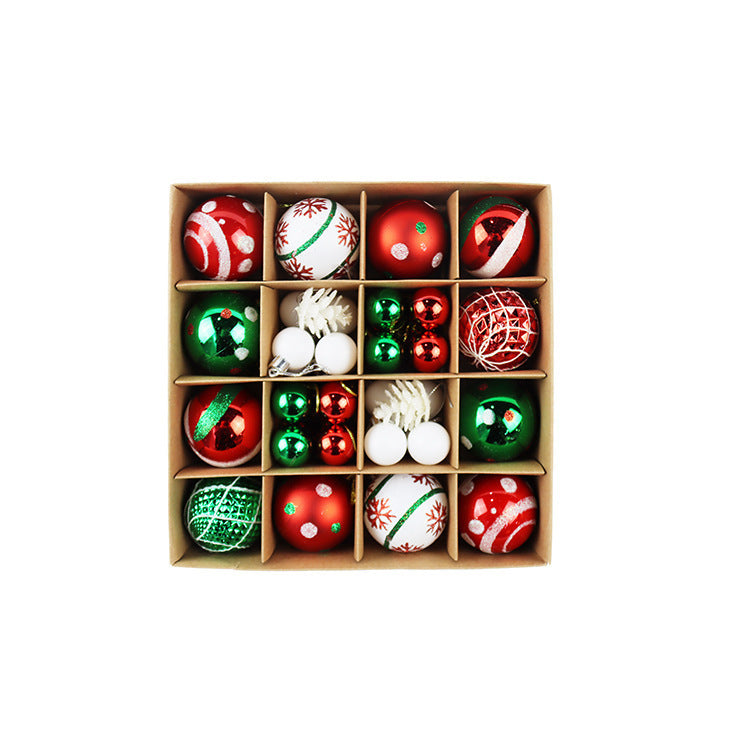 Lot de 44 boules de Noël décoratives avec boîte de rangement en gros