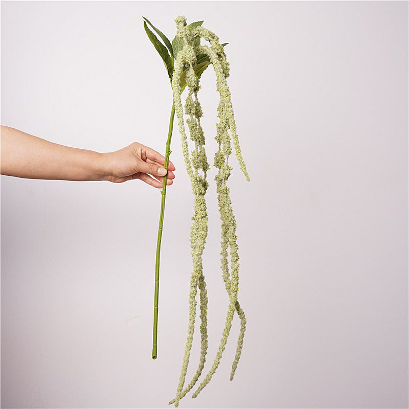 49" Artificial Foam Berry Garland Vine, 6-Trailing Stems Realistic Long Tail Amaranth & String of Pearls for Wedding Arch, Home Decor, Indoor Outdoor Use