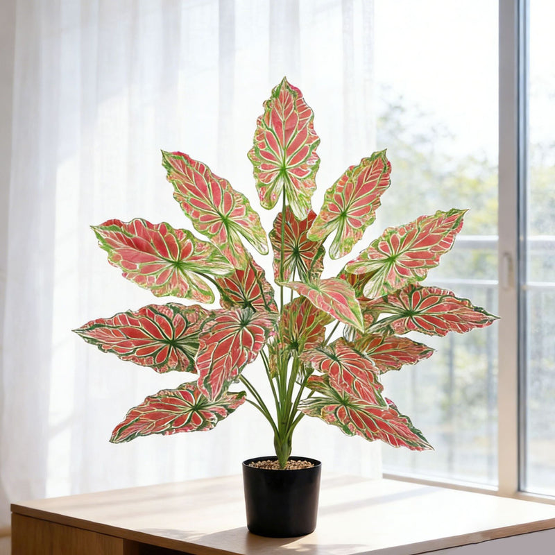 Artificial Lucky Bamboo Plant, 24" Tall Fake Money Tree Bush for Home Office Decor, Wedding Centerpiece, Commercial Displays