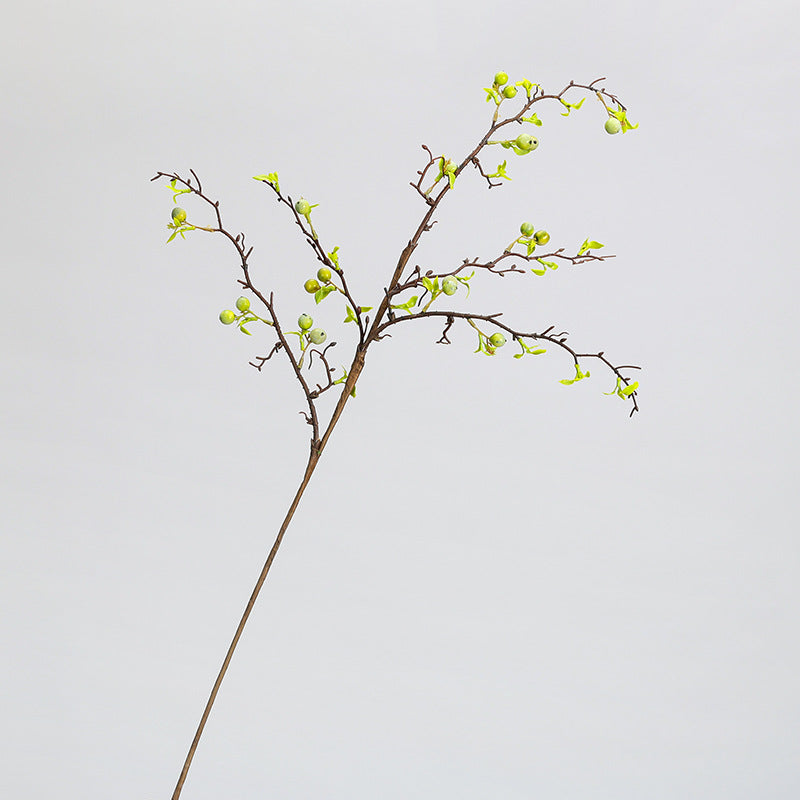 Artificial Berry Branch, Set of 1 Stem with 17 Mini Berries, 36" Total Length for Vase Arrangements, Wedding Centerpieces & Home Decor