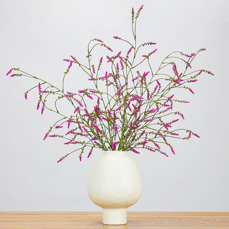 Single Stem Artificial Lavender Knotweed, 48" Tall Plastic Faux Flower for Wedding Decor, Home & Commercial Styling