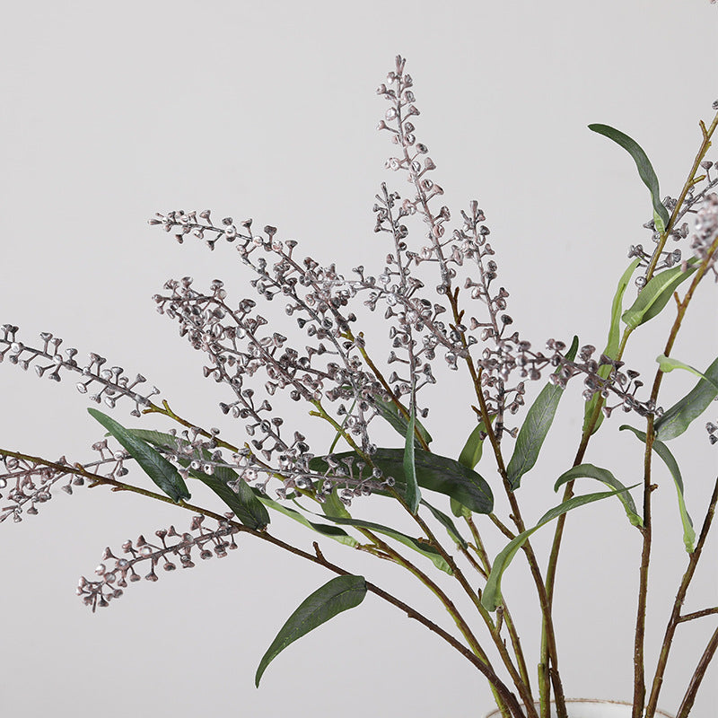 Artificial Salty Berry Long Stems, 43" Faux Floral Bush for Wedding Centerpieces, Home Decor, Table Arrangements