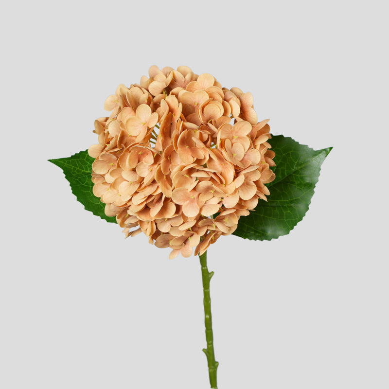 Artificial Hydrangea Single Stem, 1 Bloom, Plastic Faux Flower for Wedding, Home Decor and Hotel Display