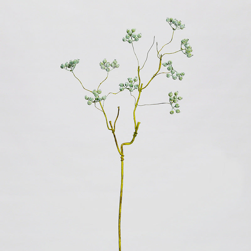 Artificial Winterberry Bush with 9 Blooms, 27.5 Inches, Foam Material, Indoor Decor for Home, Weddings, and Events