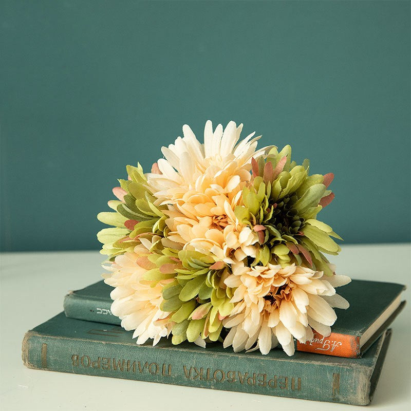 Bulk 11" November Birth Flowers Gerbera Bouquet Artificial Silk Flower Wholesale