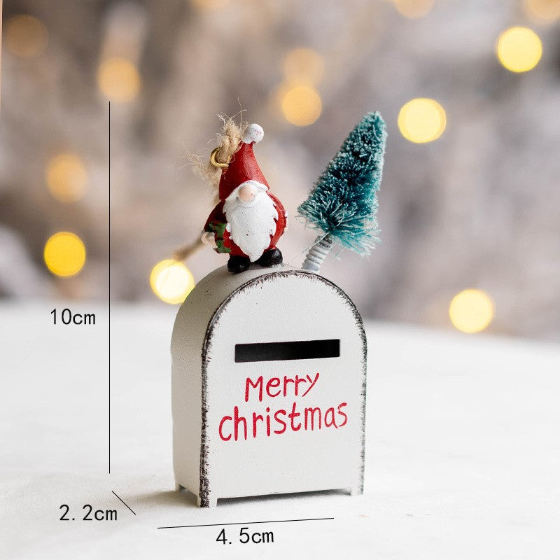 Bulk Santa Mailbox Pendant Christmas Tree Hanging Ornament New Year Party Decor Wholesale