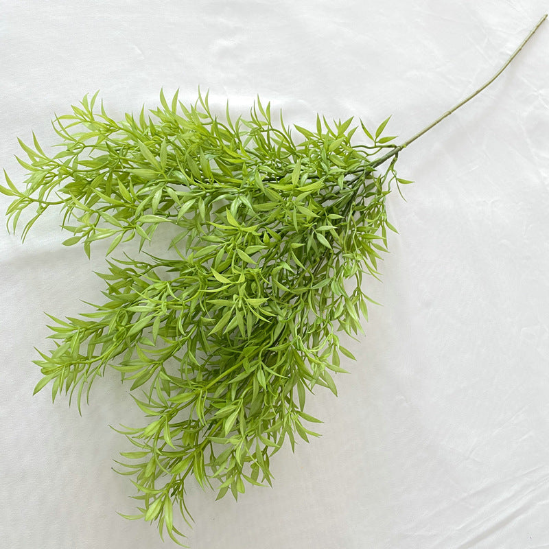 Single Stem Artificial Star Grass, 32" Long Faux Botanical with 39 Leaf Clusters, Plastic Rustic Decor for Weddings & Home