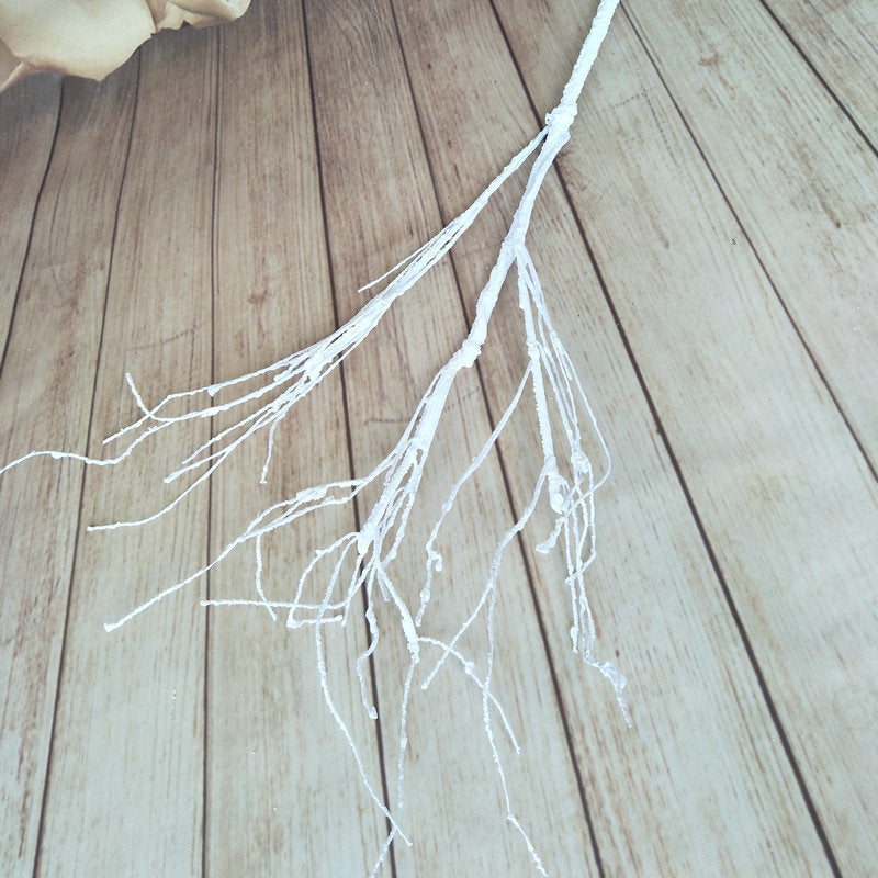 Artificial Coral Branch Stems, Set of 1 with 3 Branches, 39" Tall, Realistic Plastic Greenery for Wedding Centerpieces, Home Decor