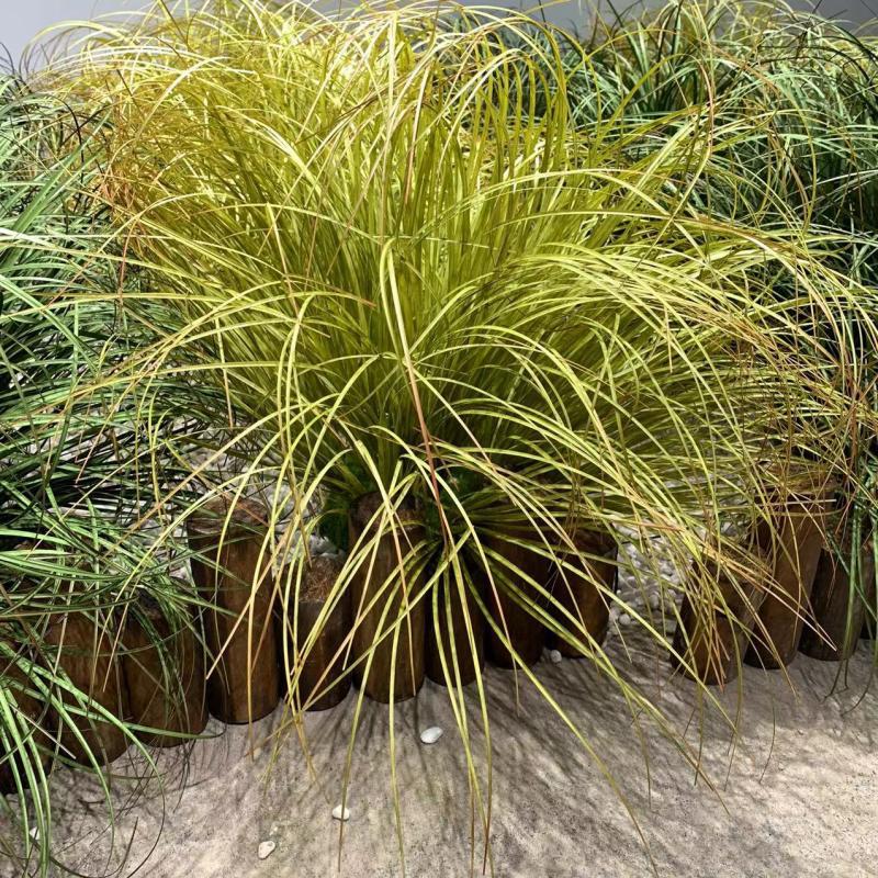 Artificial Bulrush Grass Bush, 12" Tall Faux Cattail Stems, Set of 2 Picks for Home Decor, Wedding Centerpieces and Commercial Displays
