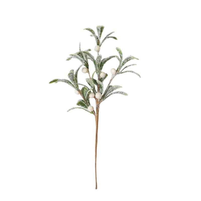 Artificial Olive Branch, 13" Single Stem, Plastic, Holiday & Wedding Decor, Indoor Use, Nordic & Wabi-Sabi Style