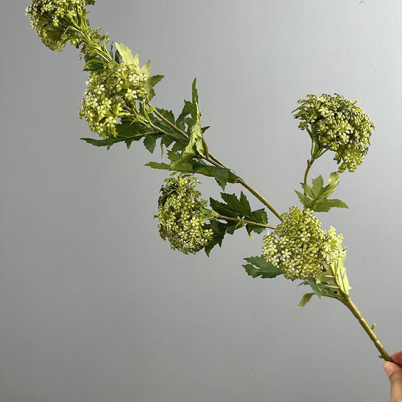 33" Light Luxury Hydrangea Bush with 6 Blooms, Artificial Flowers for Weddings, Home Decor, and Offices