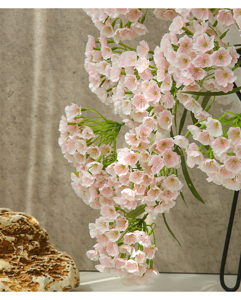 Single Stem Artificial Carnation with 3 Blooms, 28" Height, Silk-Like Fabric, Modern Home Decor, Wedding, Office Styling
