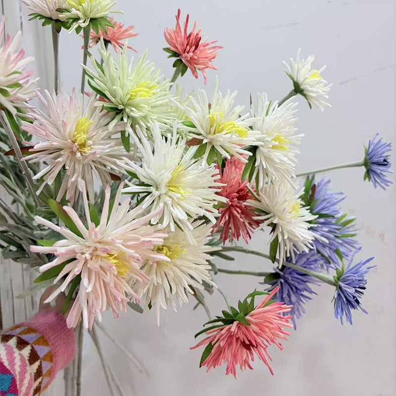 Single Stem Artificial Daisy Flower, 29" Long with 3 Blooms, Silk-Like Fabric, Perfect for Home Decor, Weddings & Events