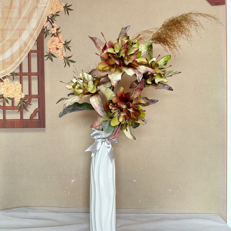 Single Stem Artificial Wildflower, 37" Tall, Foam Material, Perfect for Home Decor, Weddings, and Commercial Spaces