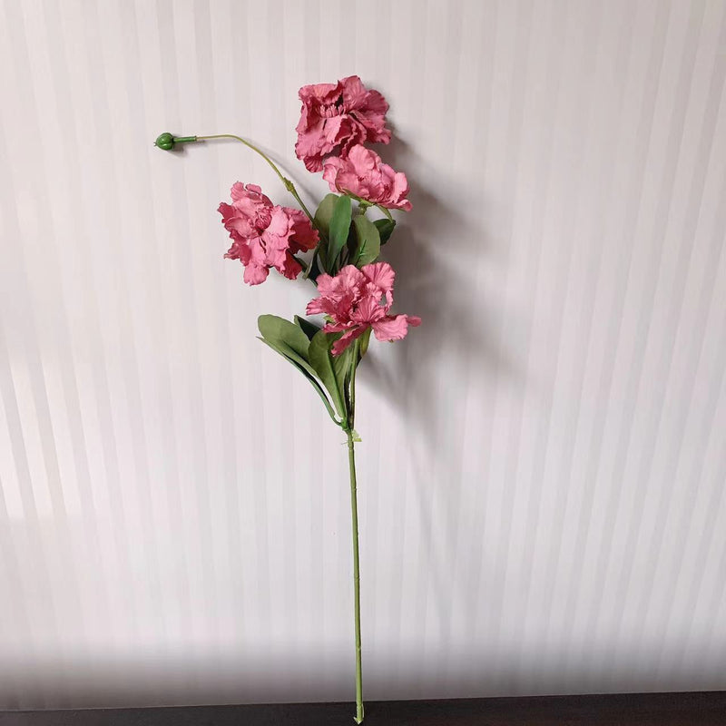 Flor de Scabiosa artificial a granel de 25 pulgadas, 4 colores, venta al por mayor 