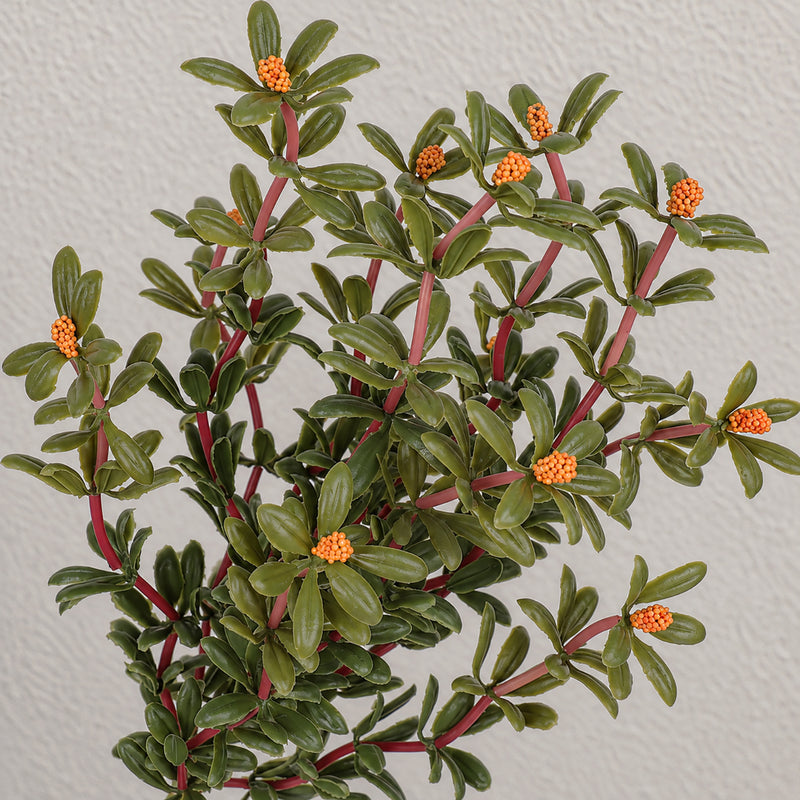 Artificial Purslane Bush, Faux Succulent Greenery Stem for Wedding, Home Decor & DIY Floral Arrangements