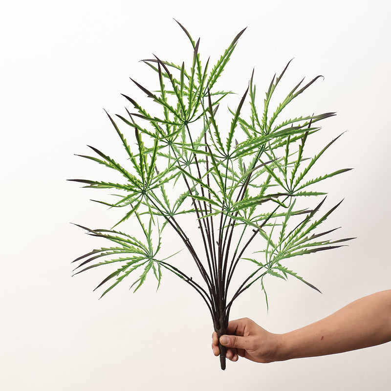 Artificial Aralia Plant Bush, Faux Tropical Greenery Stem, Nordic Style, for Home Decor, Office or Storefront Display