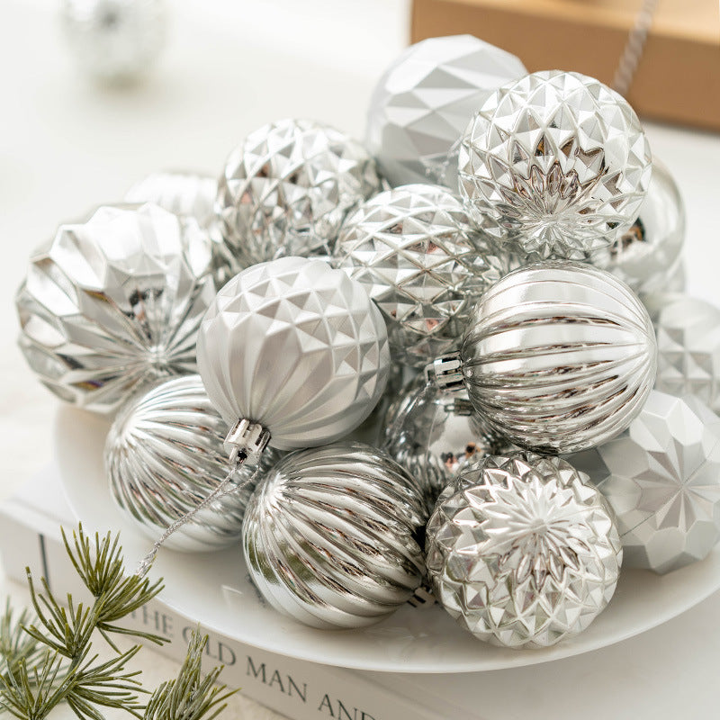 Bulk Golden Silver Champagne Christmas Balls Set Hanging Balls Ornaments for Christmas Tree Holiday Party Decor Wholesale
