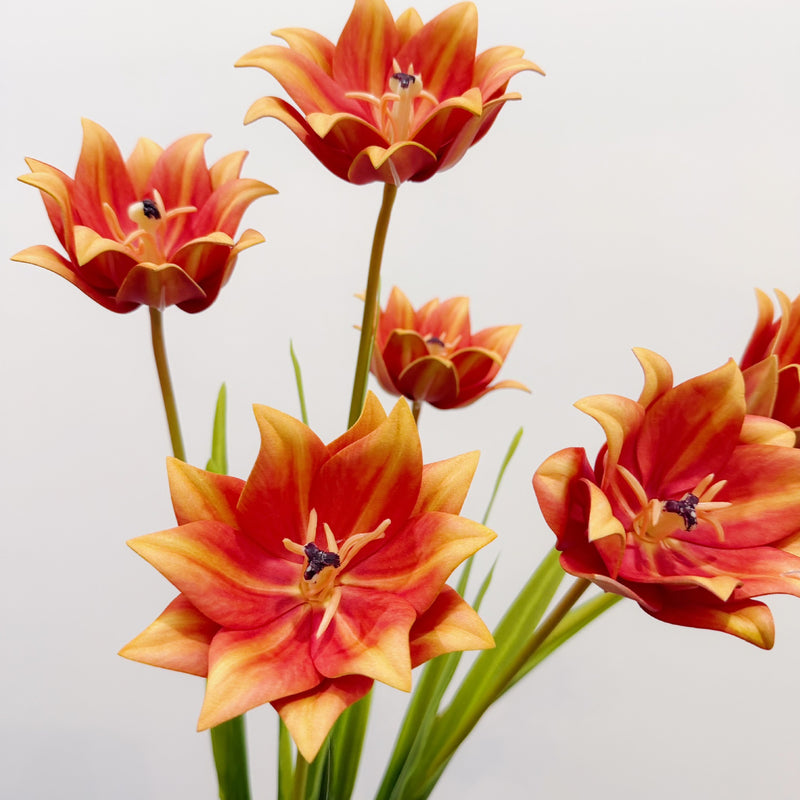 27" Artificial Tulip Stem, Single Bloom Faux Flower for Home Decor, Weddings & Events, Allergy-Free & Zero Maintenance
