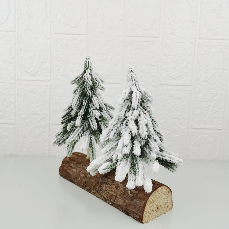 Bulk 8" Artificial Cedar Xmas Tree with Base for Party Tabletop Decor Wholesale
