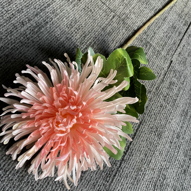 Single Stem Faux Silk Chrysanthemum Flower, 29 Inches Tall, Perfect for Weddings and Home Decor