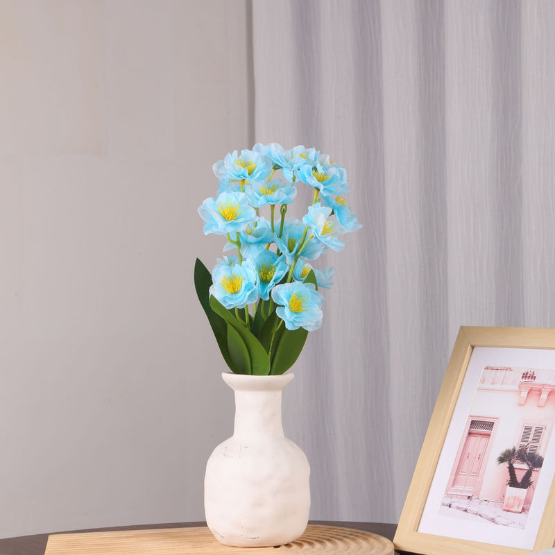 Murraya Paniculata Artificial Flower Bush with 20 Blooms, 10 Inches, PU Material for Wedding, Home, Office Decor
