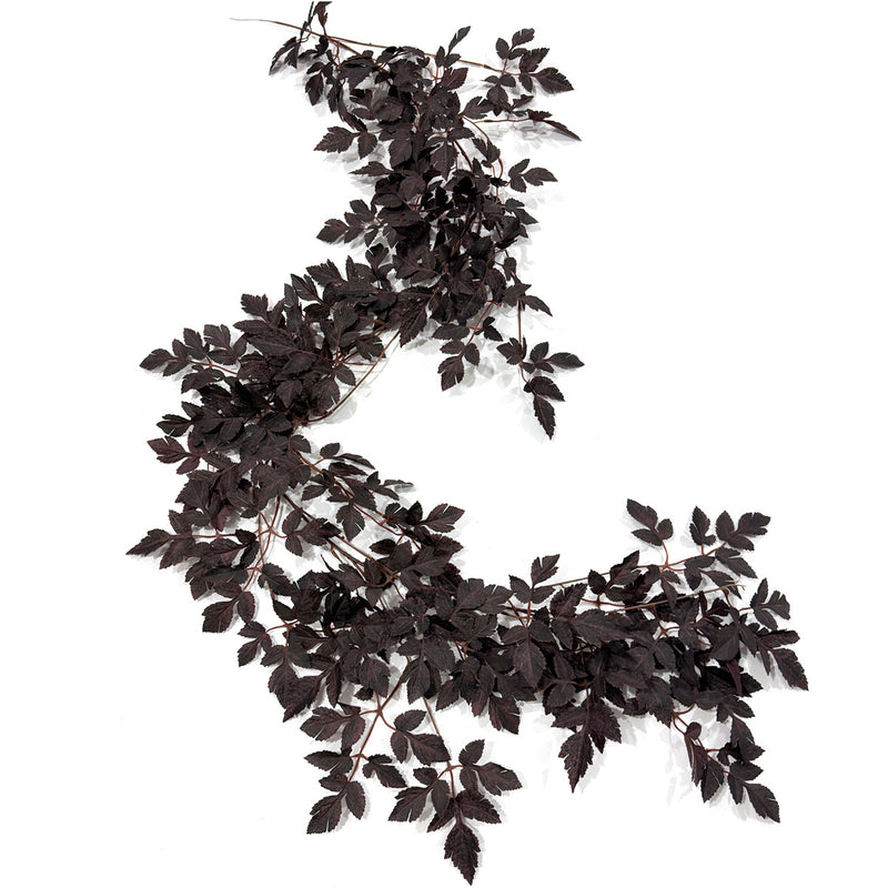Artificial Trumpet Vine with Autumn Maple Leaves, 71" Long Faux Trailing Vine for Fall Decor, Thanksgiving Home & Wedding Centerpieces