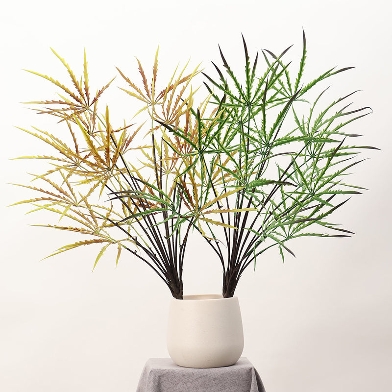 Artificial Aralia Plant Bush, Faux Tropical Greenery Stem, Nordic Style, for Home Decor, Office or Storefront Display