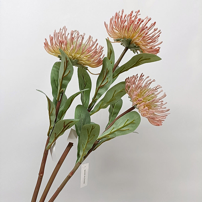 Artificial Green Chrysanthemum Stem, 23" Single Stem, Silk-Like Flower for Home Decor, Wedding, or Office