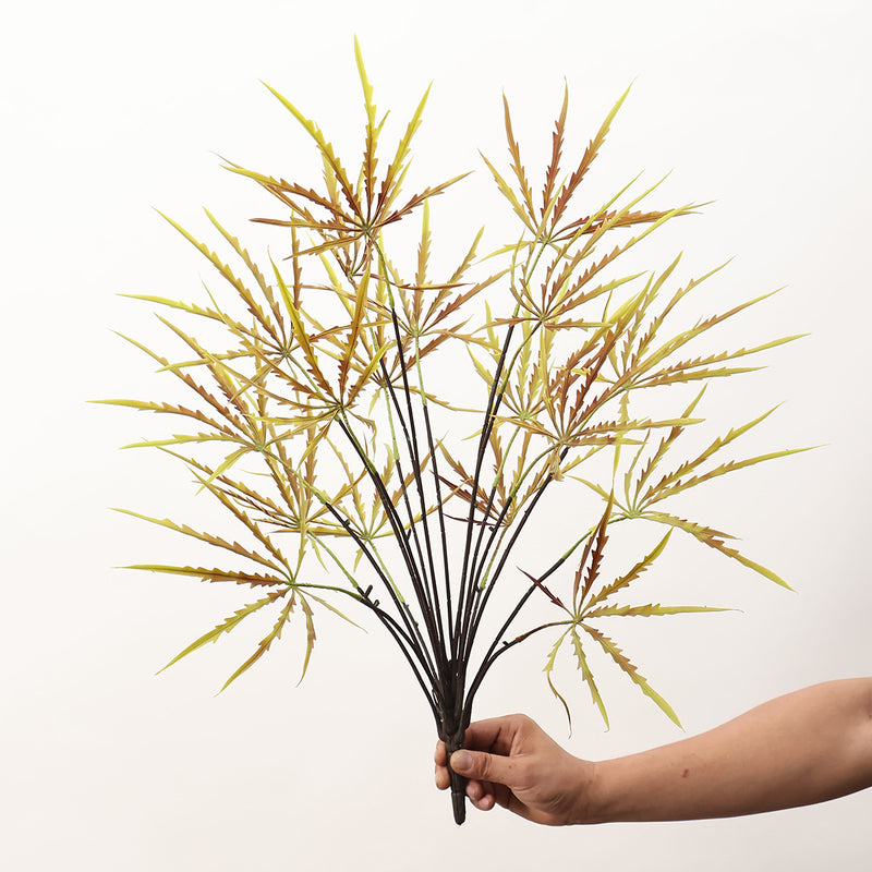 Artificial Aralia Plant Bush, Faux Tropical Greenery Stem, Nordic Style, for Home Decor, Office or Storefront Display