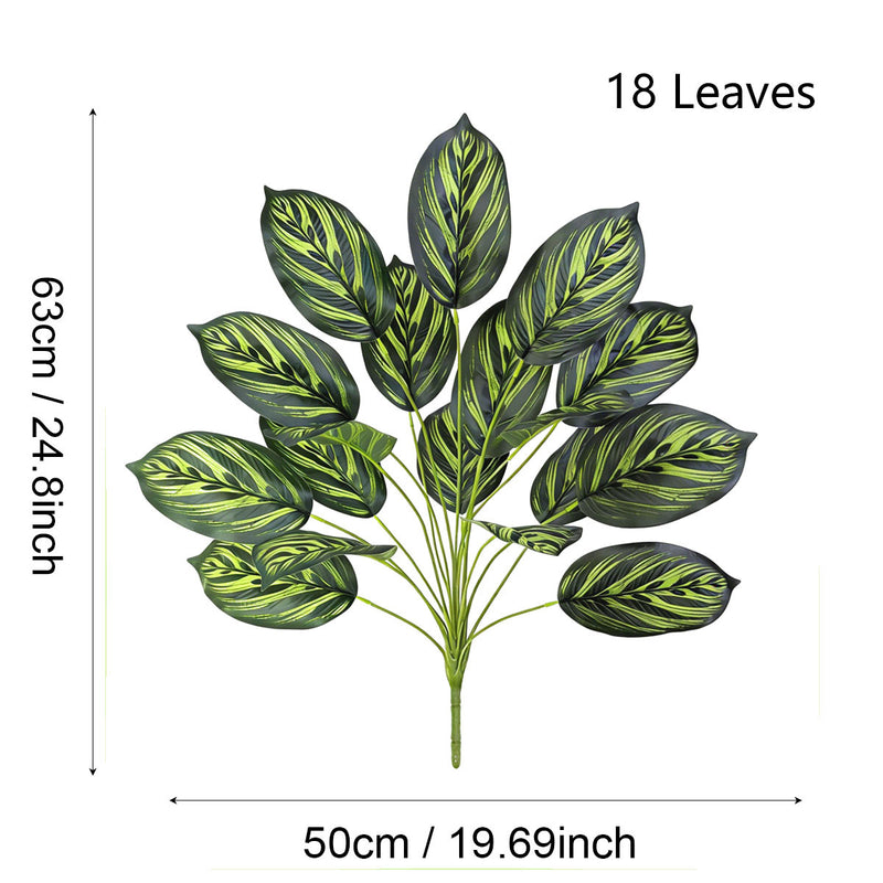 Artificial Golden Allusion Leaf Plant, 17" Tall Potted Faux Alocasia for Home Office Wedding Decor, Bendable Stems, No Maintenance