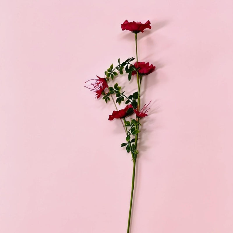 Artificial Cosmos Flowers, 28" Tall Silk-Like Faux Blooms for Wedding Centerpieces, Home Decor