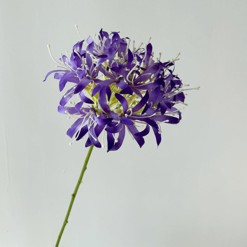26" Faux Silk Lycoris Flower Bush, Retro Style, Perfect for Weddings, Events, and Home Decor